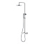 Душевая стойка Boheme Stick 128-WCR ручка Diamond, белый/хром