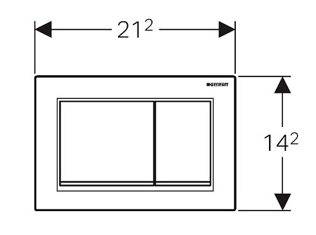 Кнопка смыва Geberit Omega 30 115.080.KJ.1 хром, белый