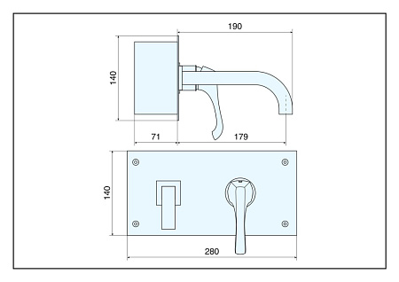 Смеситель Emmevi Ares 76055CR для раковины, хром