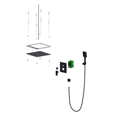 Душевой комплект Timo Selene SX-2029/03SM черный