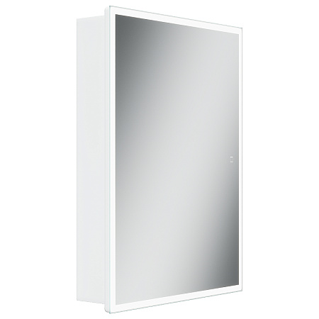 Шкаф-зеркало Sancos Cube CU600 60x80 с подсветкой, белый