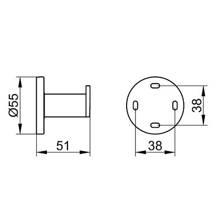 Крючок Keuco Plan 14914070000 нержавеющая сталь