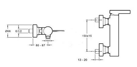 Смеситель Jacob Delafon Stillness E12779-4-CP для душа