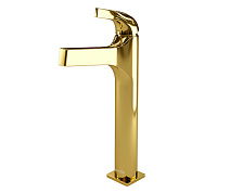 Смеситель WasserKRAFT Sauer 7103H для раковины, глянцевое золото