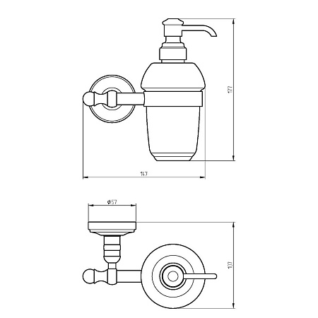 Дозатор Migliore Mirella 17234 настенный, хром