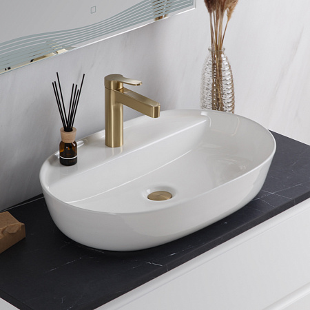 Раковина накладная BelBagno BB1346 61.5x41x14 белый