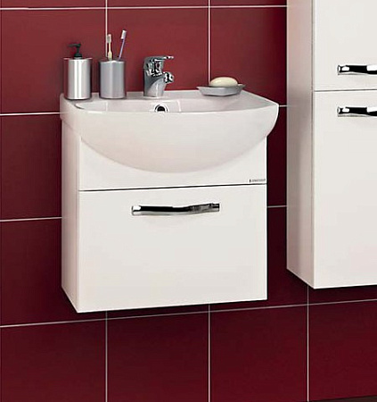 Тумба с раковиной Aquaton Ария 1A140301AA010 50 белый