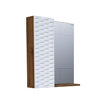 Шкаф-зеркало Grossman Альба 206501 65 велингтон/белый