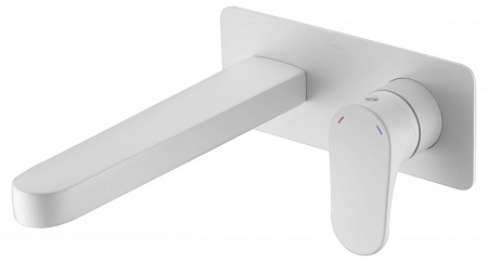 Смеситель Boheme Spectre 455-MW для раковины, встроенный, белый матовый