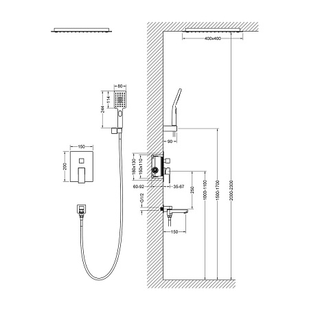 Душевой комплект Timo Selene SX-2039/00SM хром