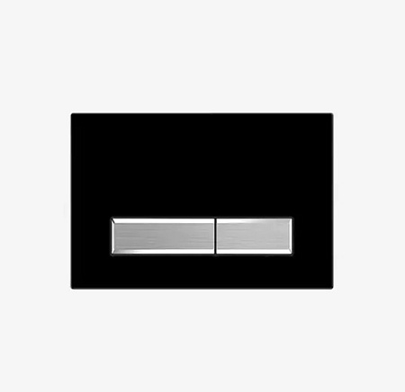 Кнопка смыва Aquatek KDI-0000026 черный матовый/никель