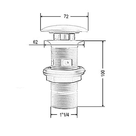 Донный клапан ArtCeram ACA038 37;00 для раковины, blue denim