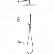 Душевой комплект Boheme Uno 464-2-CR для ванны с душем, хром