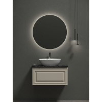 Мебель для ванной со столешницей Sancos Very 80 VR80CE+TT80A1X Beige Soft/Black Sky