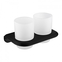 Стакан двойной для зубных щеток ABBER Nord AA1557B черный матовый Стакан двойной для зубных щеток ABBER Nord AA1557B черный матовый