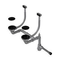 Слив-перелив для мойки Omoikiri WK-2C-GB графит