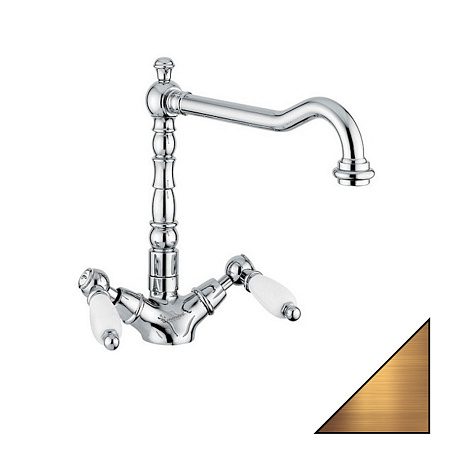 Смеситель Emmevi Deco Ceramic 121617BR для кухонной мойки, бронза