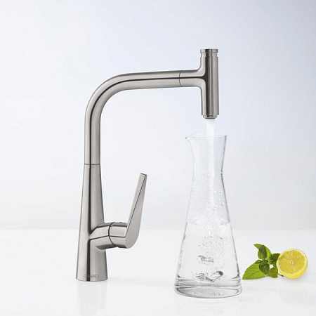 Смеситель Hansgrohe Talis S 72821800 для кухонной мойки, нержавеющая сталь