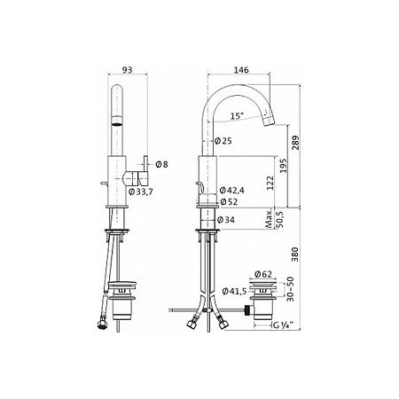 Смеситель Bagno & Associati IX93074 для раковины