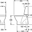 Унитаз-компакт Gustavsberg Nautic GB111500201205 с сиденьем, вертикальный выпуск, белый - фото 3
