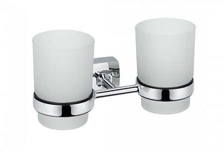 Подстаканник двойной Fixsen Kvadro FX-61307 хром