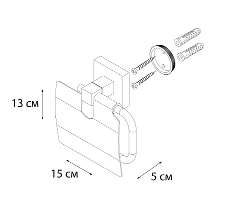 Бумагодержатель Fixsen Metra FX-11110 хром