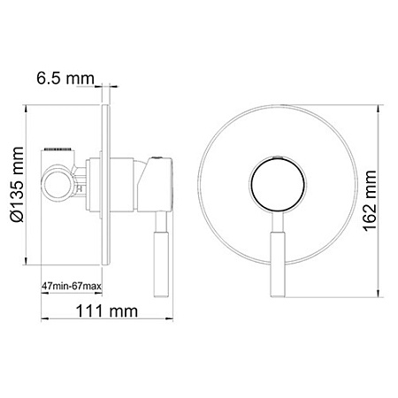 Смеситель WasserKRAFT Main 4151 для душа