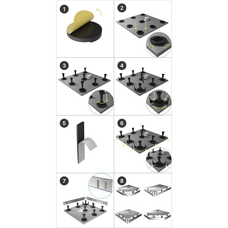 Поддон для душа Grossman Strong GR-S19090D 90х90 трапеция белый