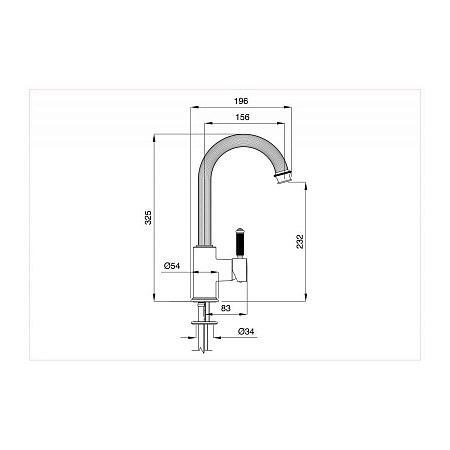Смеситель Cezares Aphrodite APHRODITE-LS2-03/24-Bi для раковины
