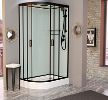 Душевая кабина Frank F411R М Black110x80x220 R черный Душевая кабина Frank F411R М Black110x80x220 R черный