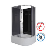 Душевая кабина Niagara Eco E110/80/40L/TN/BK 110x80x195 L стекло тонированное/профиль серебро Душевая кабина Niagara Eco E110/80/40L/TN/BK 110x80x195 L стекло тонированное/профиль серебро
