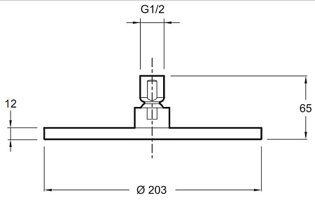 Верхний душ Jacob Delafon Eo E14536-CP