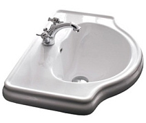 Раковина Kerasan Retro 103001*1 62 с 1 отверстием под смеситель, белый