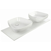 Раковина Migliore Lavabi Top 32080 двойная со столешницей 120х48 белый