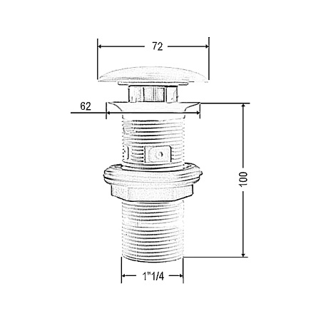 Крышка донного клапана ArtCeram ACA069 05;00 bianco matt