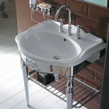 Раковина Globo Paestum PA006.BI*1 71*58 с 1 отверстием под смеситель, белый