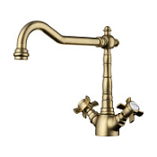 Смеситель Omoikiri Tokigawa-AB 4994257 для кухонной мойки, античная латунь