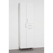 Шкаф-пенал напольный Style Line Эко Стандарт 54 с бельевой корзиной, белый