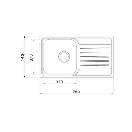 Мойка кухонная IDDIS Sound SND78SDi77 78х44 хром