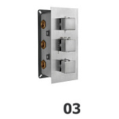 Термосмеситель встраиваемый RGW Shower Panels 21140541-31 хром