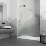 Душевая перегородка RGW Walk In 351001010-24 стекло матовое/профиль черный