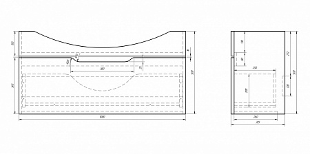 Тумба под раковину Dreja Laguna 105 белая