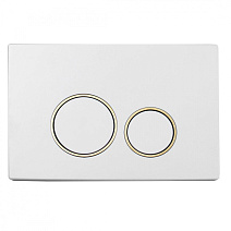 Кнопка смыва Boheme 660 белый/золото Кнопка смыва Boheme 660 белый/золото