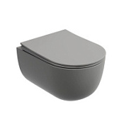 Унитаз подвесной Ceramica Nova Modena CN6063MH с микролифтом, антрацит матовый