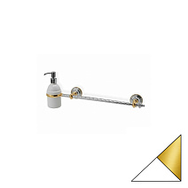 Полотенцедержатель Stil Haus Giunone G69D(04) белый/золото