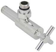 Вентиль Сунержа 00-1408-1212 угловой, крест,  без покрытия