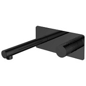 Смеситель Boheme Stick 125-BB для раковины, ручка Diamond, черный