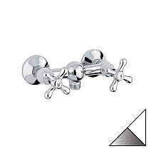 Смеситель Emmevi Deco Classic 12002BC для душа, белый/хром Смеситель Emmevi Deco Classic 12002BC для душа, белый/хром