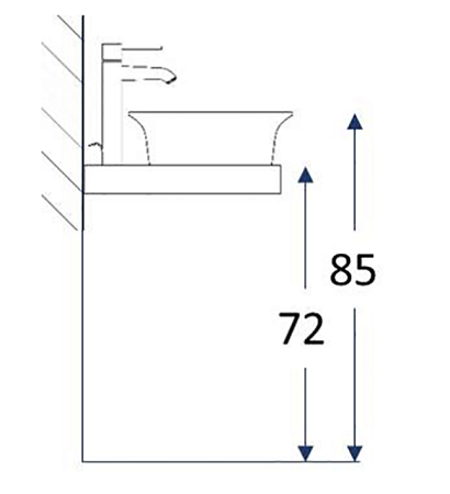 Раковина Kerama Marazzi Canaletto CN.wb.60 60 см