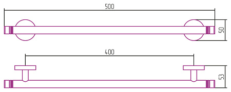 Полотенцедержатель Сунержа Без серии 01-3001-0500 хром черный